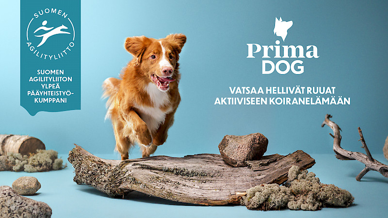 Suomen Agilityliitto ja PrimaDog jatkavat monivuotista yhteistyötään myös vuoden 2025.